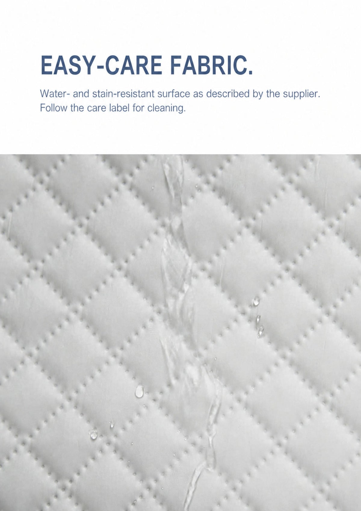  Quilted textile surface and mesh close-up