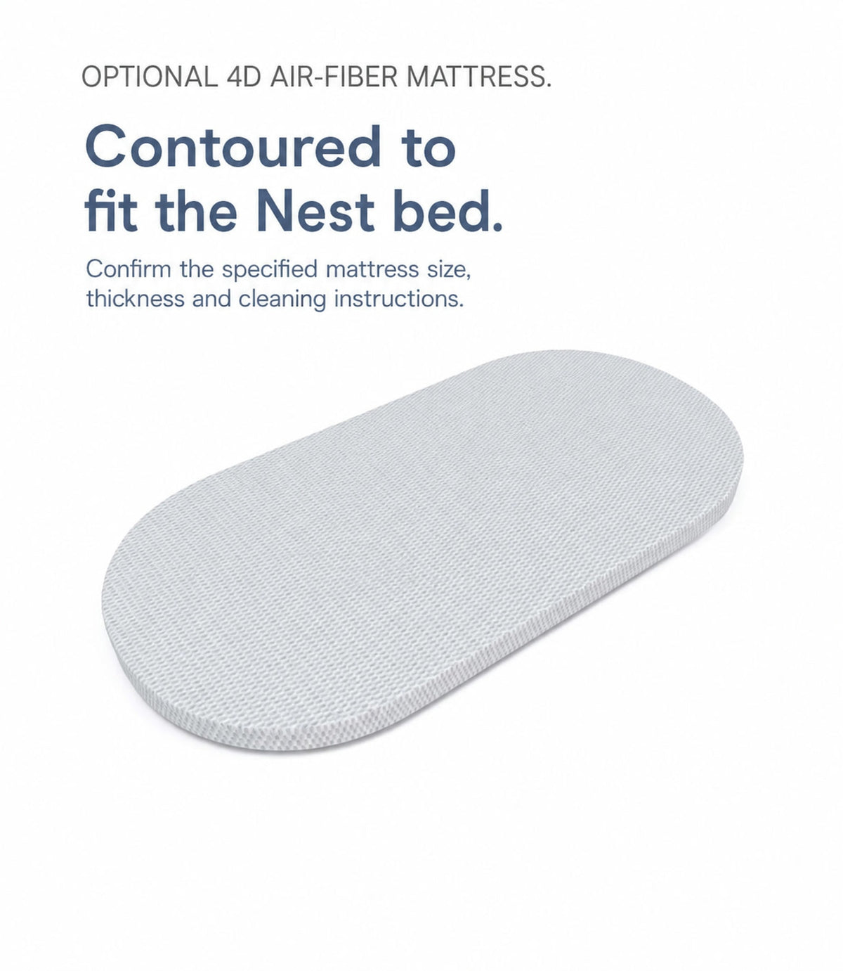  Contoured optional air-fiber mattress