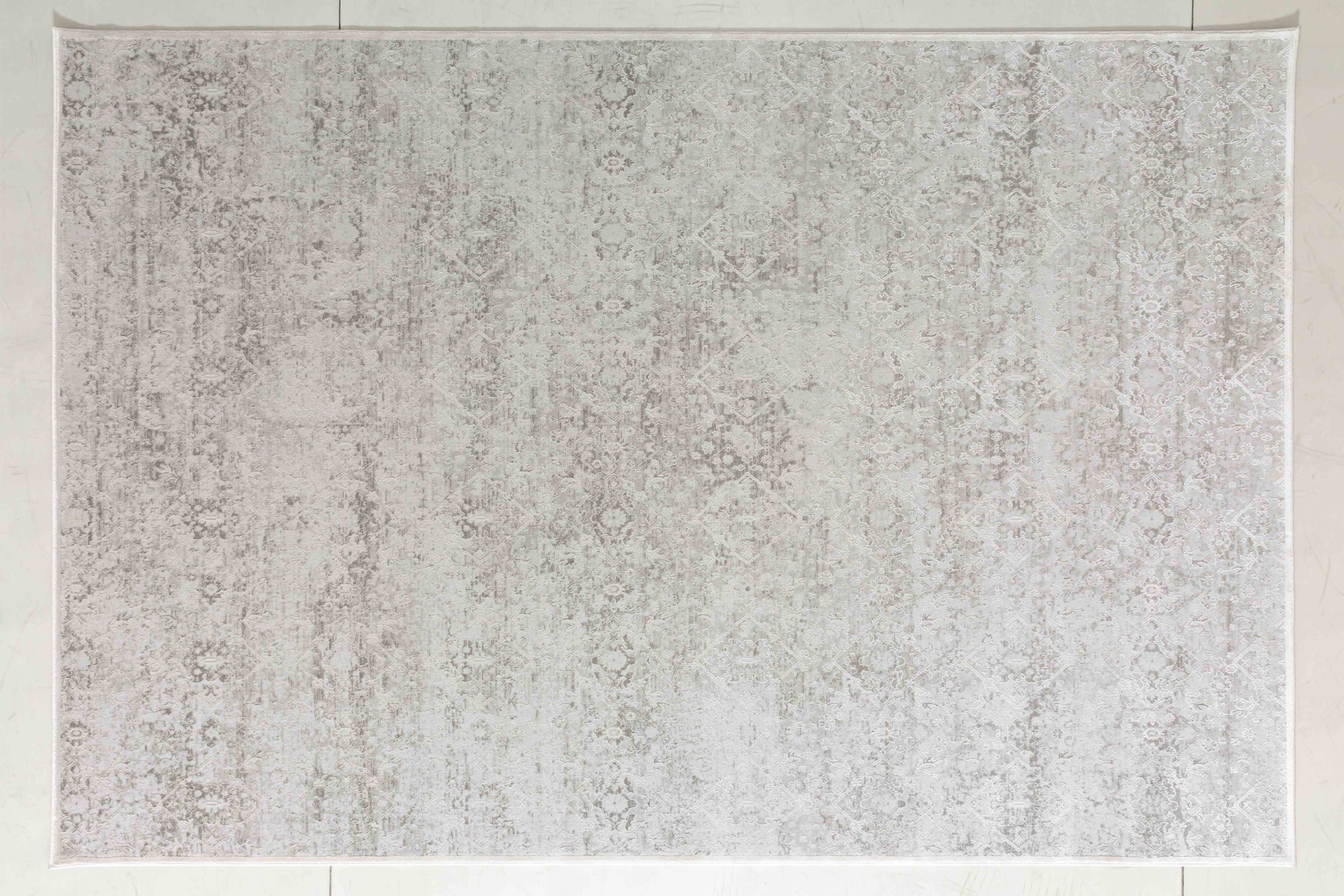 Vista Dawn Area Rug in a finished interior.
