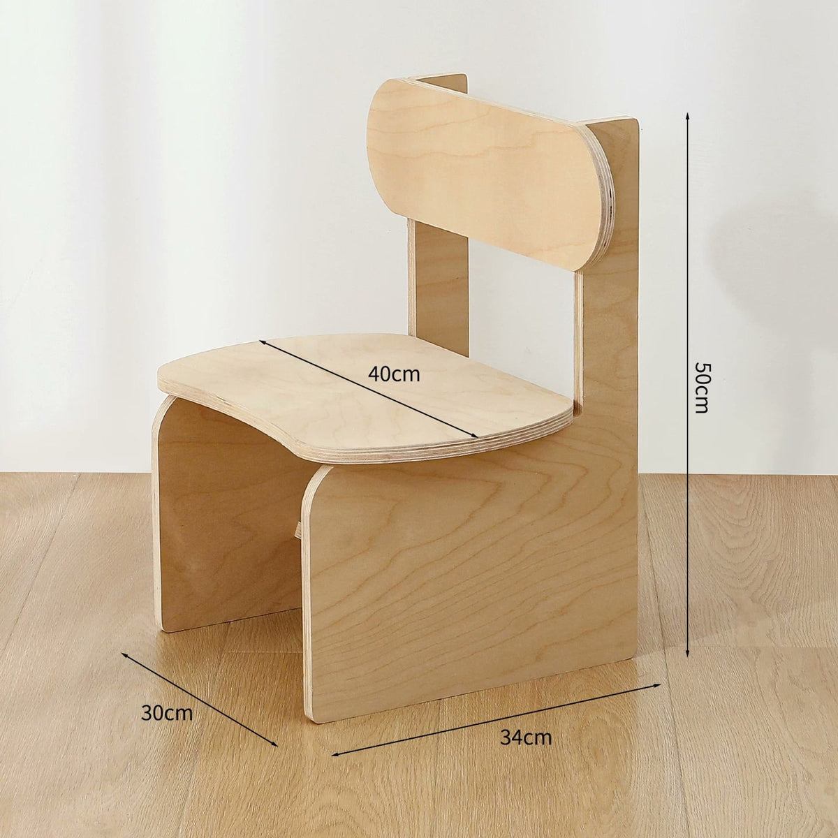  Matching chair with 50 cm overall height and base dimensions