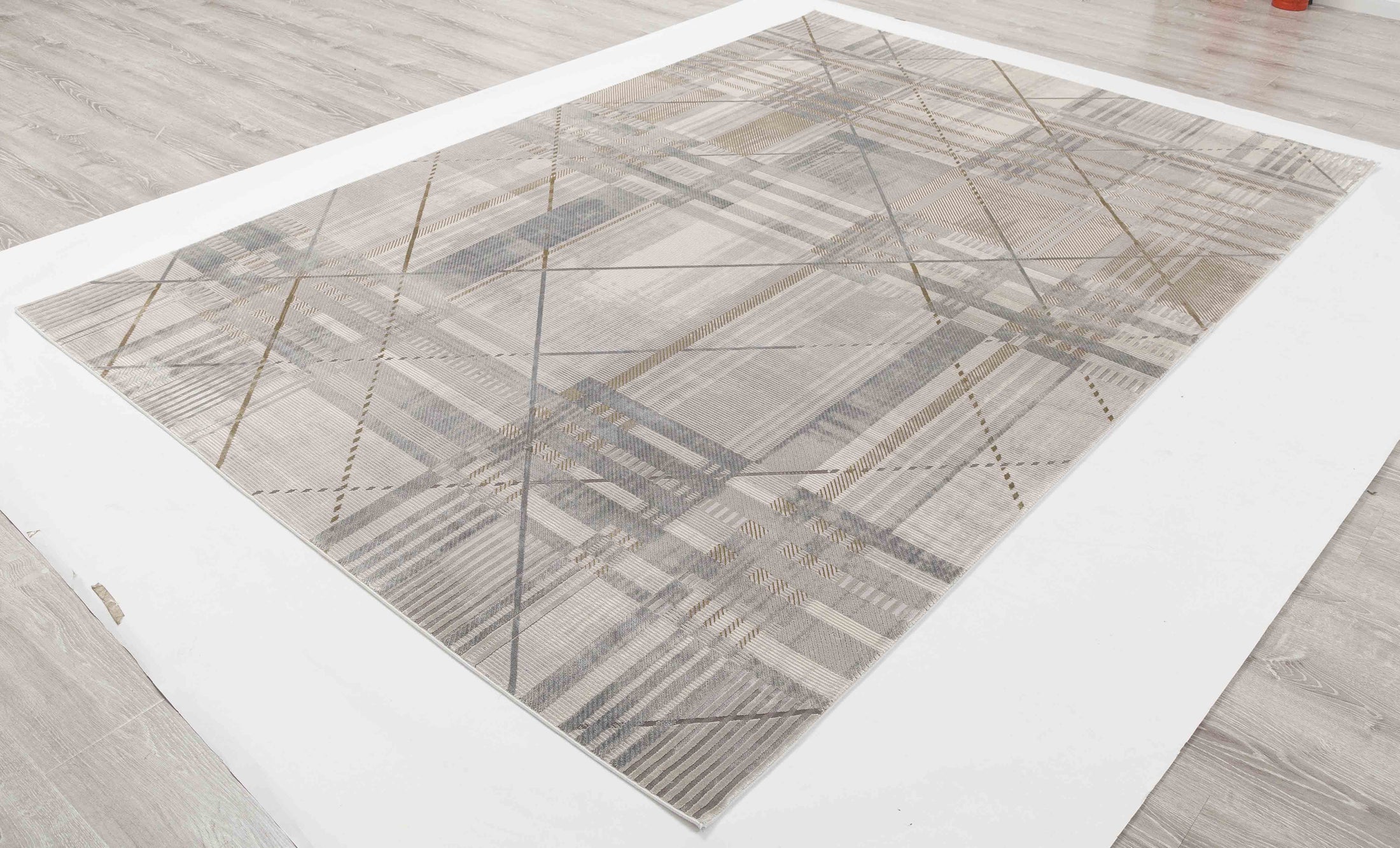 Harbor Atlas Area Rug in a finished interior.