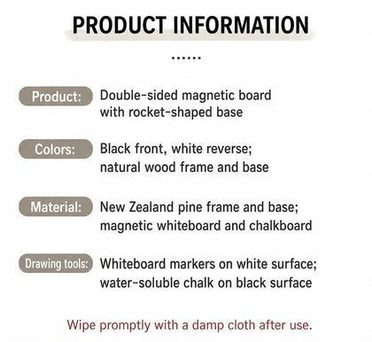  Pine-frame board material and writing-tool information