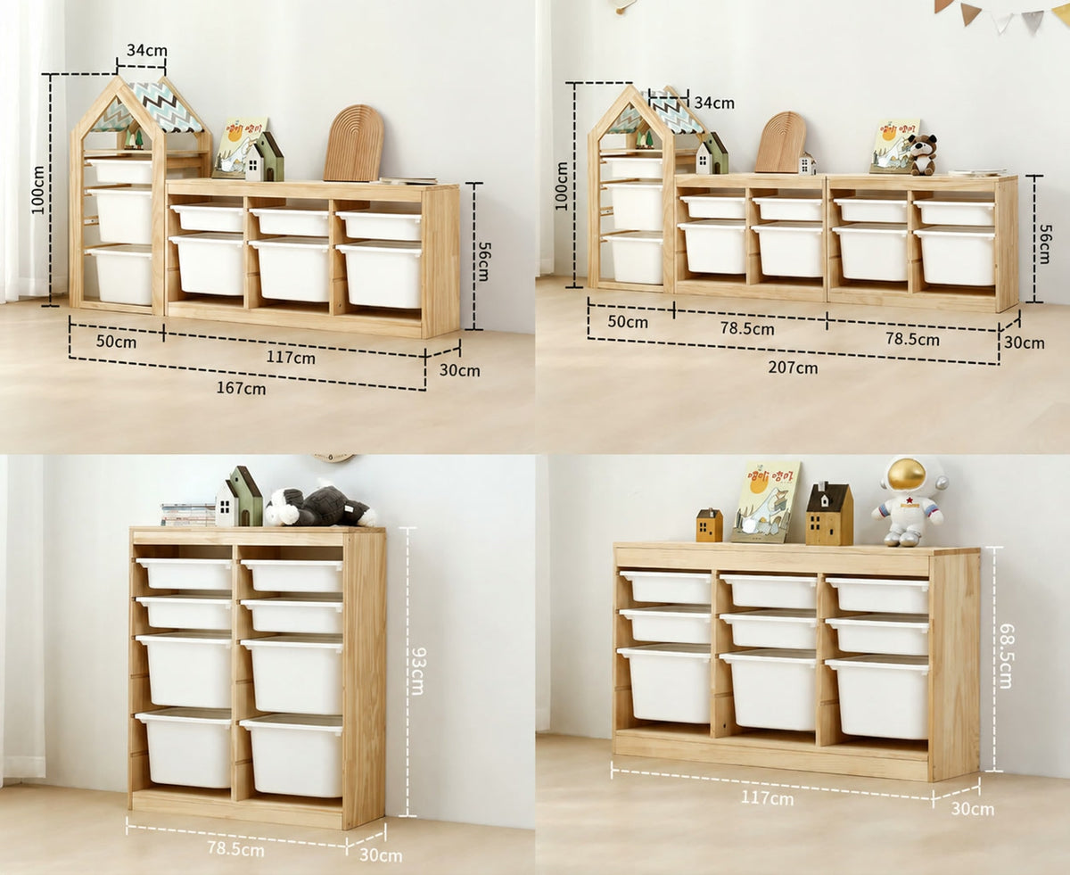  Configurations 17 to 20: narrow house sets and standalone drawer cabinets