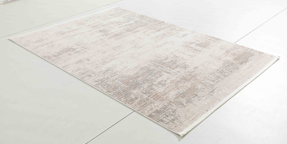Delicate Arc Area Rug in a finished interior.
