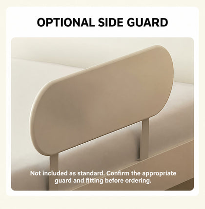  Cream rounded side guard with two support brackets, available separately.