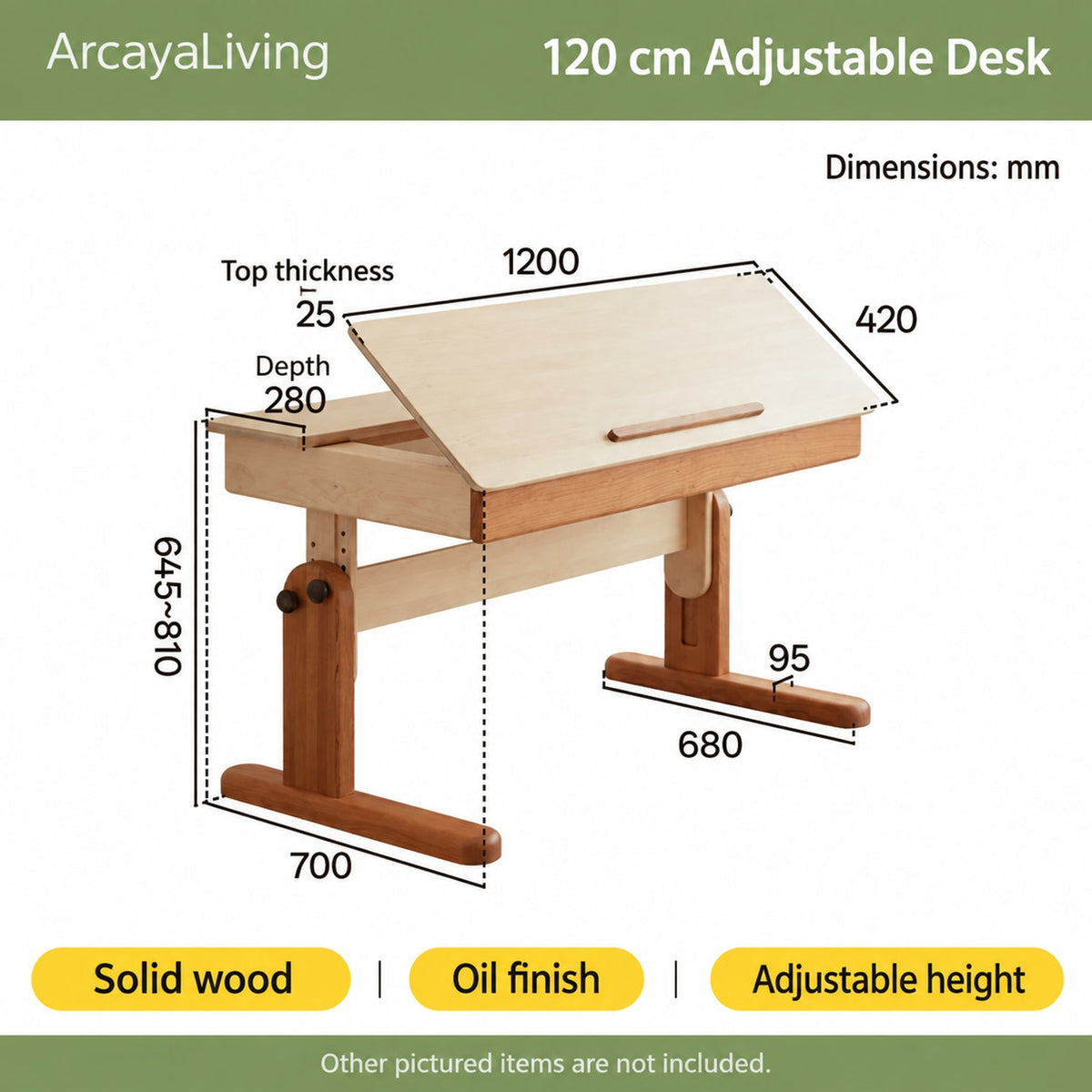  120 cm desk measurements