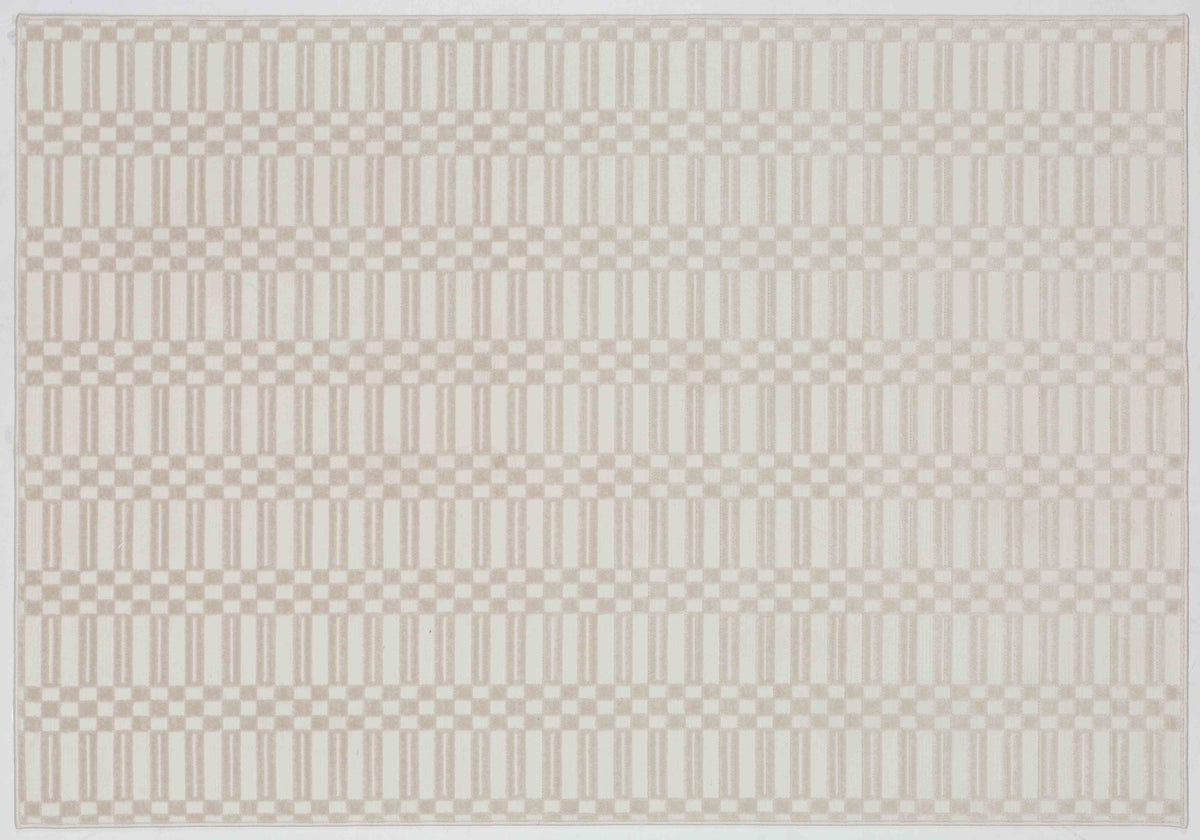 Whisper Cairn Area Rug in a finished interior.