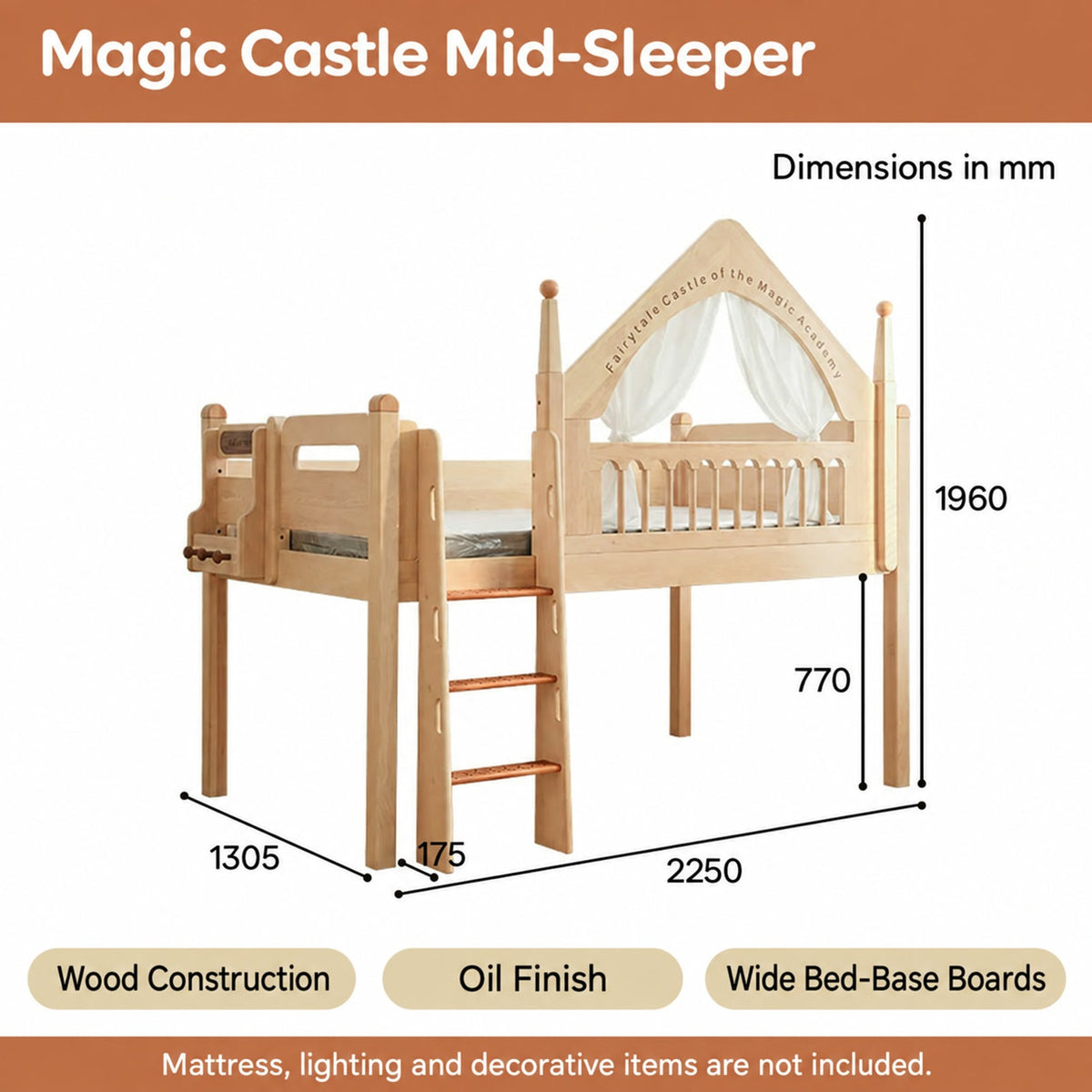  Magic Castle frame dimensions.
