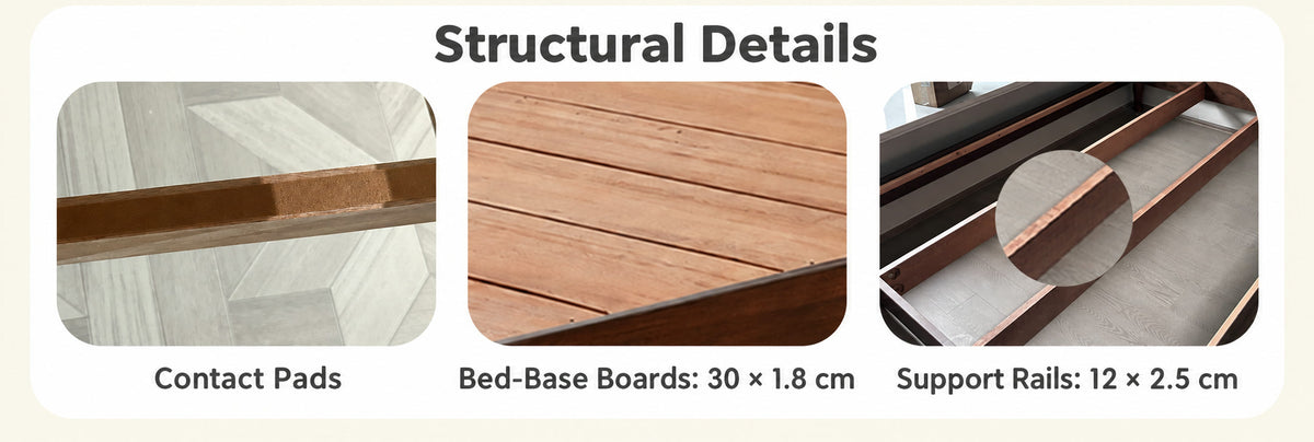  Bed base boards and support rails