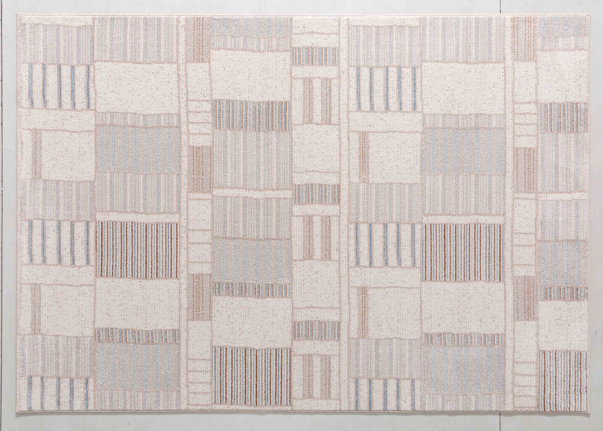Garden Atlas Area Rug in a finished interior.