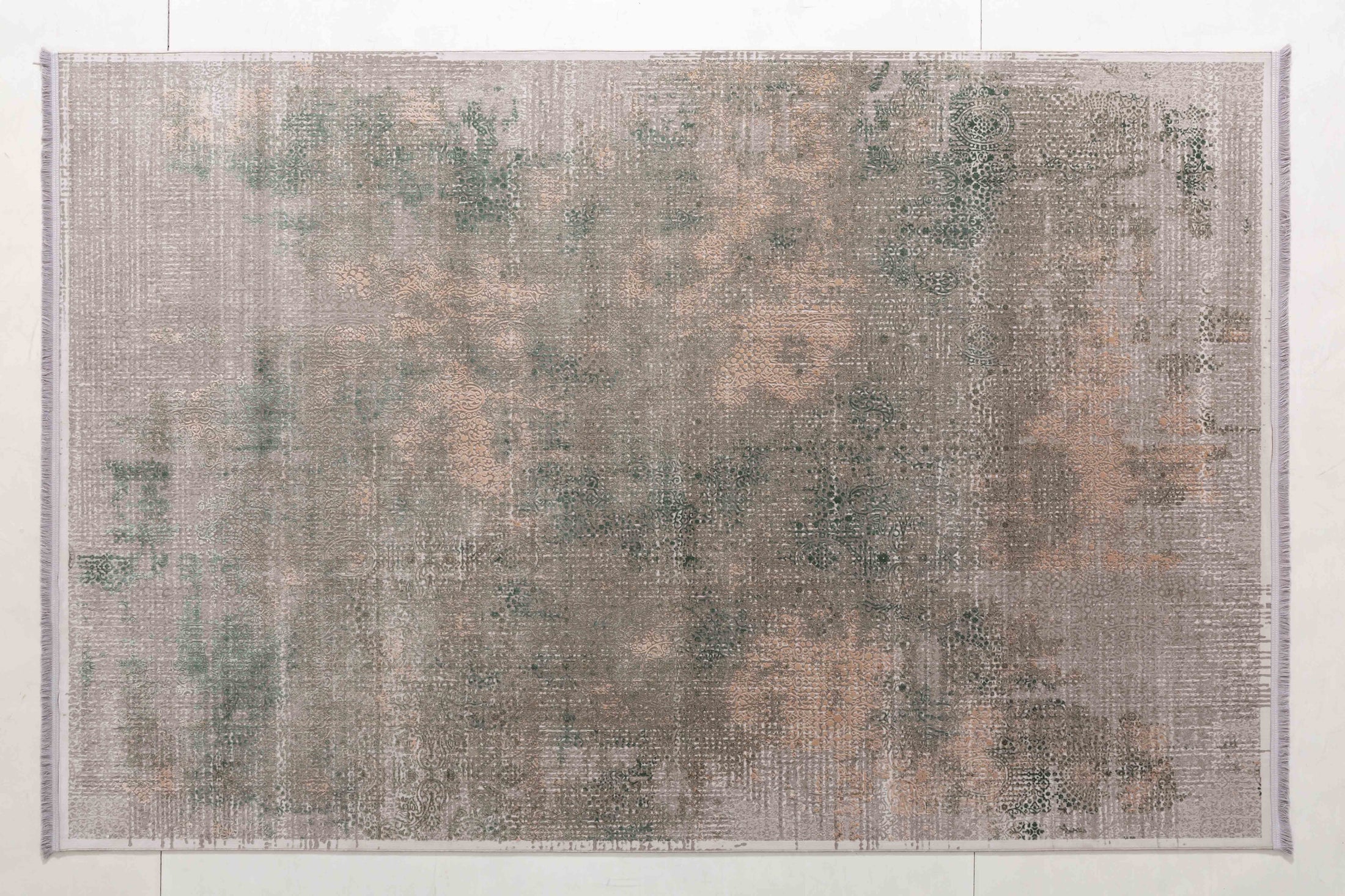 Gourmet Bloom Area Rug in a finished interior.