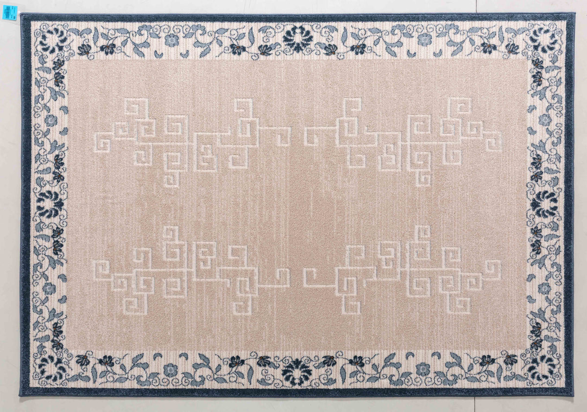 Garden Arc Area Rug in a finished interior.
