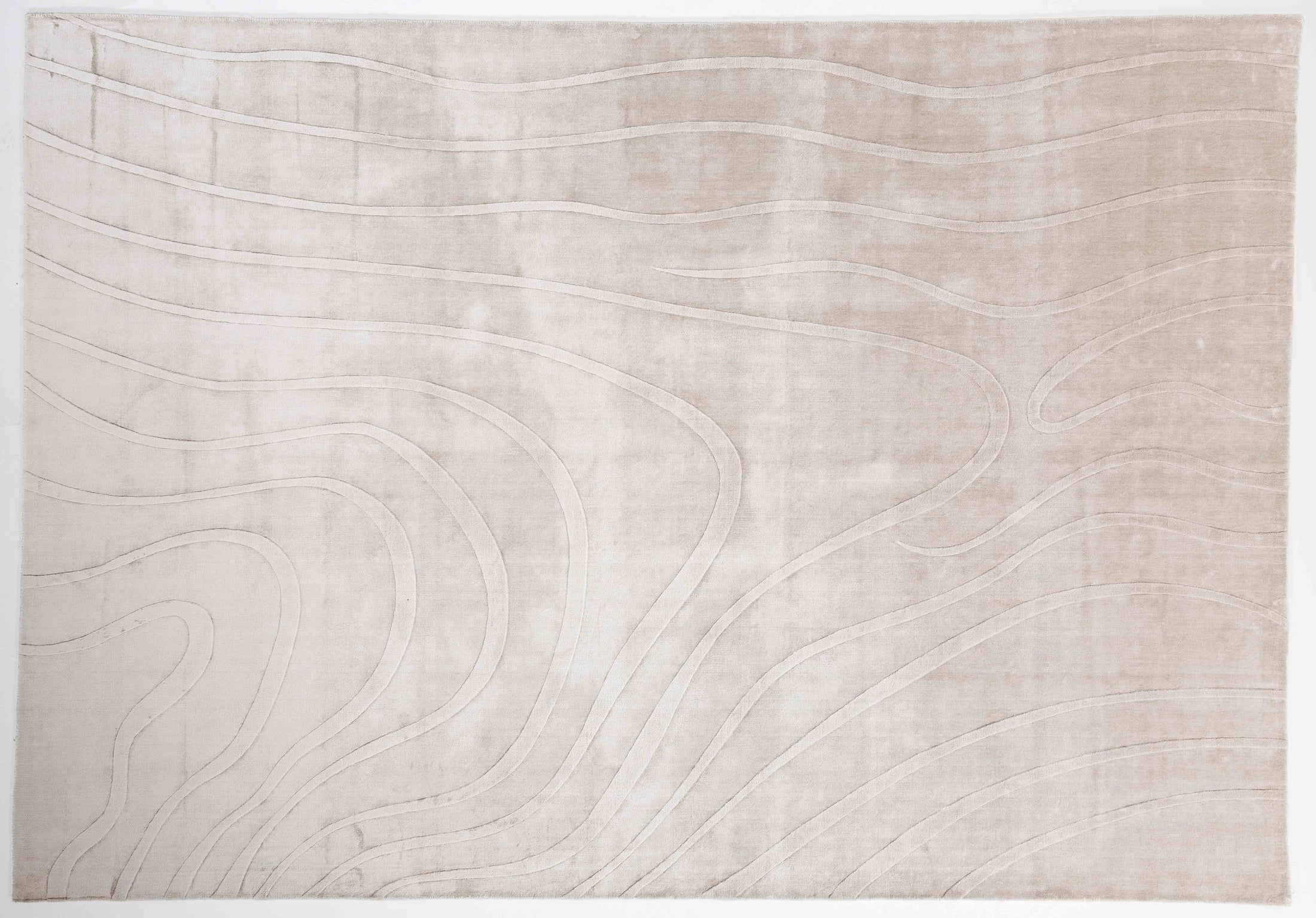 Teana Bloom Area Rug in a finished interior.