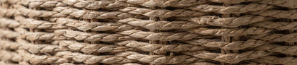  Close-up of woven fibers in the basket surface.