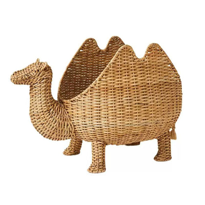  Camel storage basket shown on a white background.