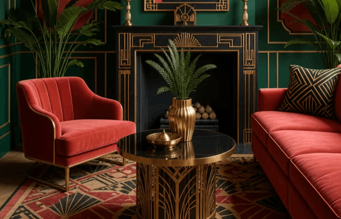 Sculptural lounge chair in a calm room