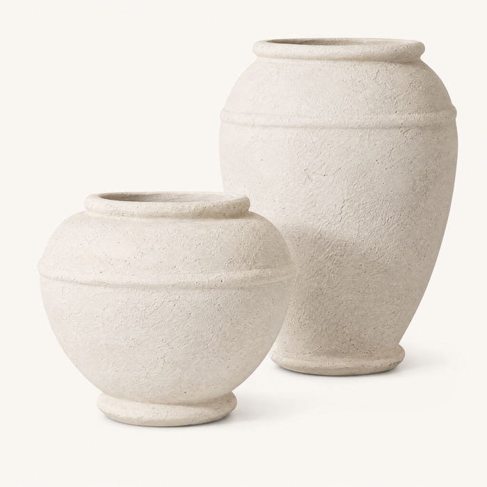 Atelier White Ceramic Urn Set