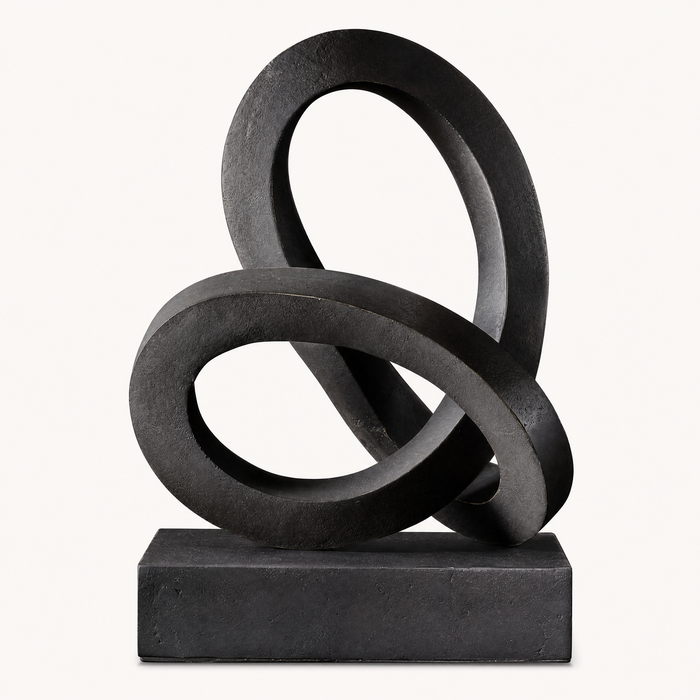 Nexus Charcoal Infinity Sculpture