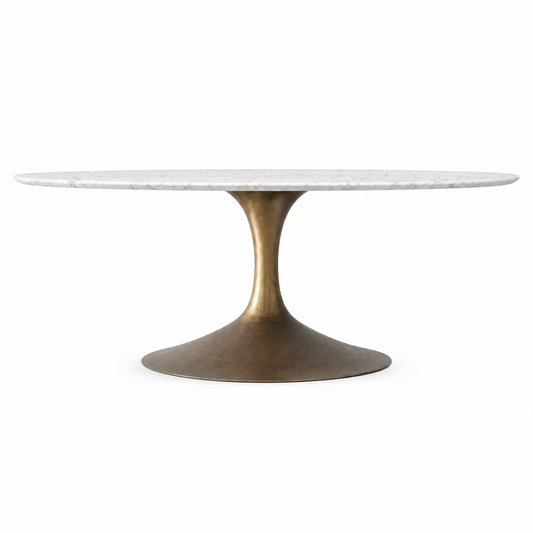 Saari Oval Marble Table