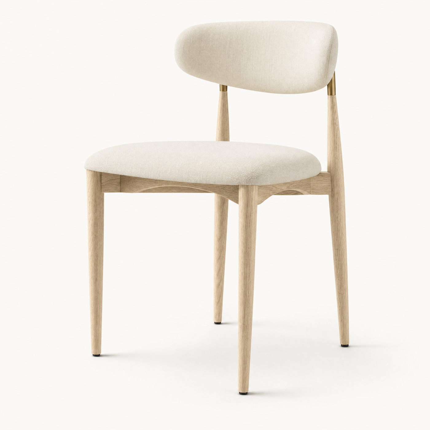 Noelle Linen Oval Back Dining Chair