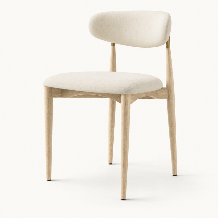 Noelle Linen Oval Back Dining Chair