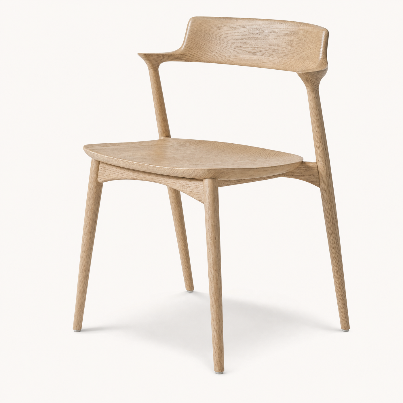 Nordic Oak Sculpted Dining Chair