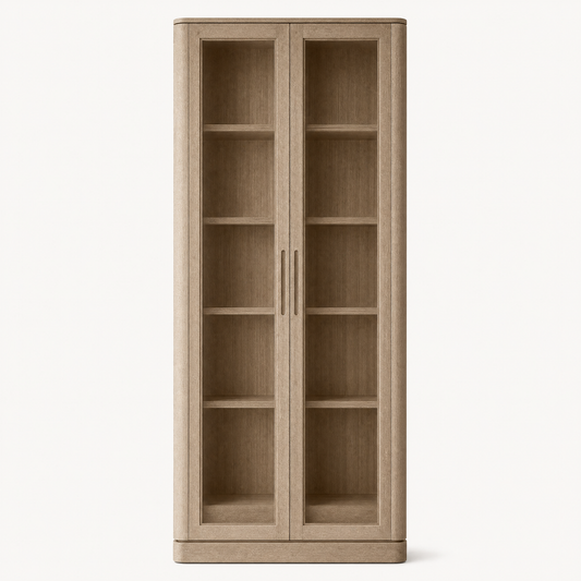 Emerson Oak Glass Door Cabinet