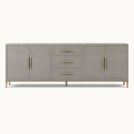 Sutton Shagreen Brass Leg Sideboard