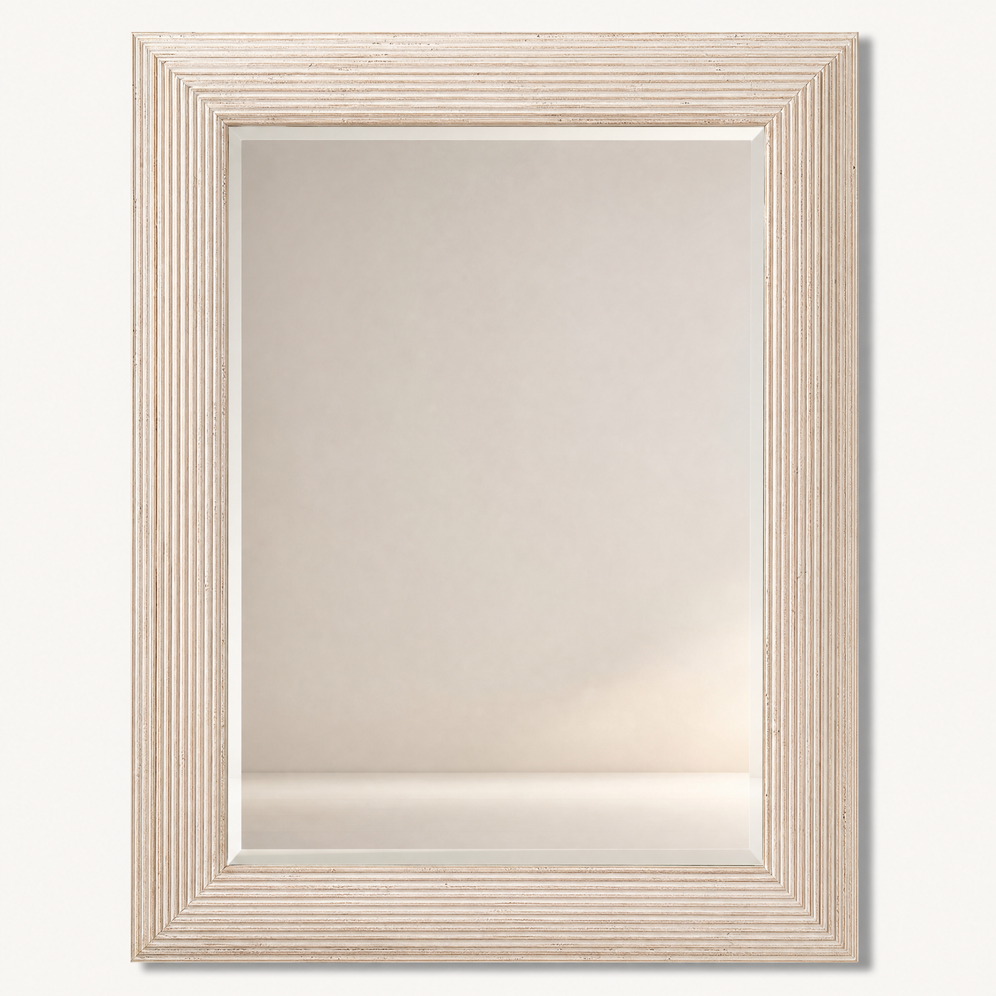 Ashton Fluted Cream Wall Mirror