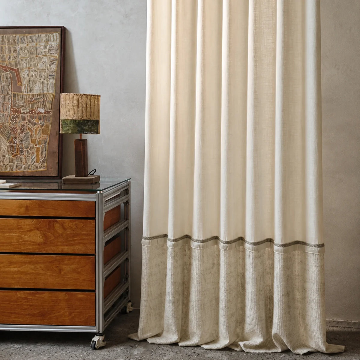Olive Oak Curtain Panel