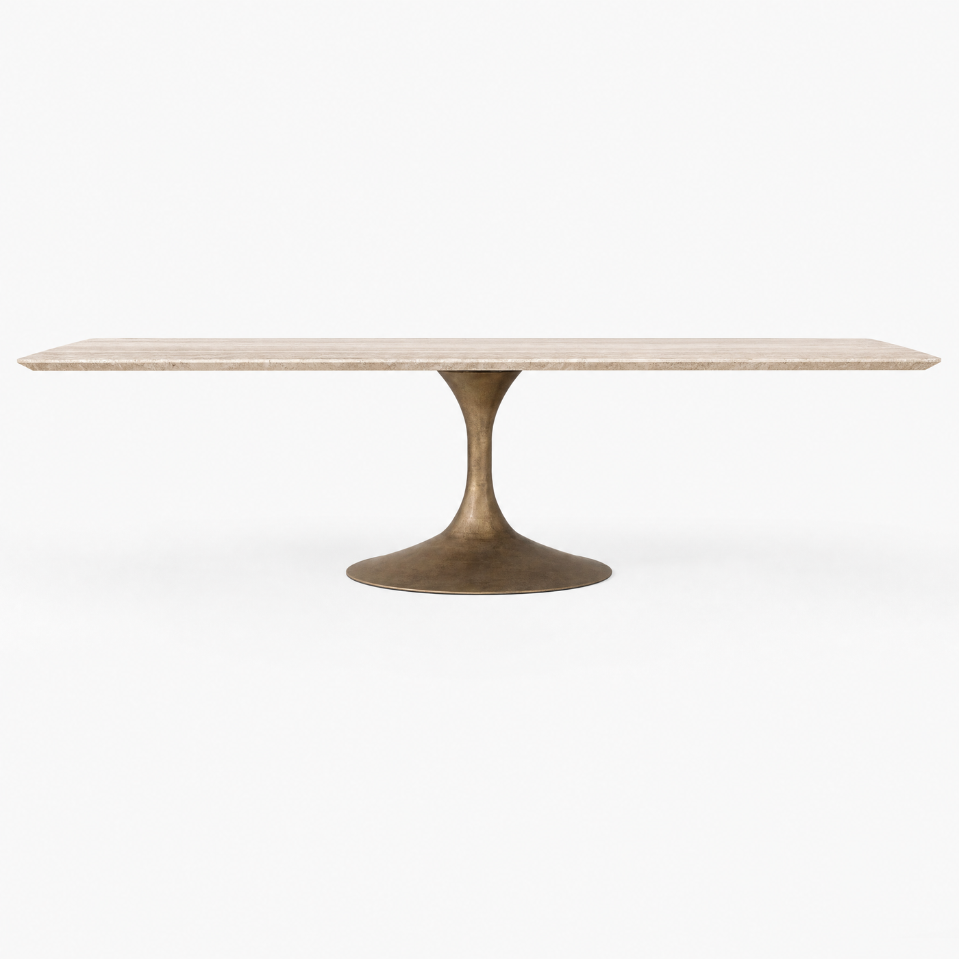 Saari Rectangular Travertine Table