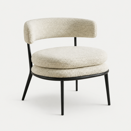 Aria Blanc Armchair - gray background
