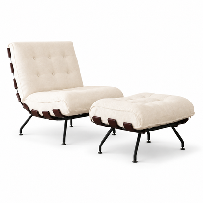 Aria Ivory Armchair - white background