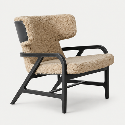 Aria Linen Armchair - gray background