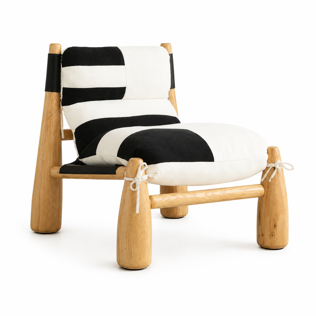 Aria Noir Armchair - white background