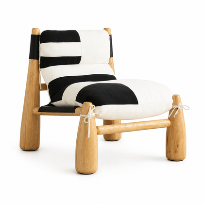 Aria Noir Armchair - white background
