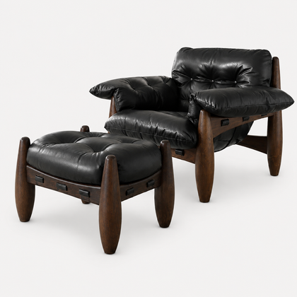 Aria Oak Armchair - gray background