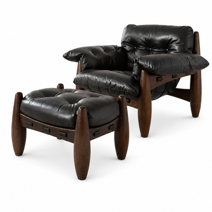 Aria Oak Armchair - white background