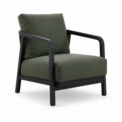 Aria Onyx Armchair - white background
