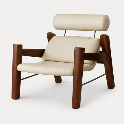 Aria Sand Armchair - gray background