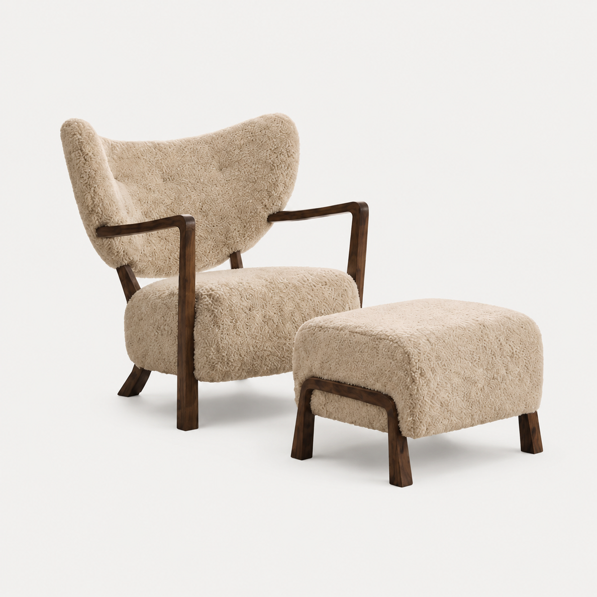 Aria Slate Armchair - gray background