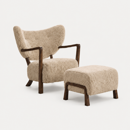 Aria Slate Armchair - gray background
