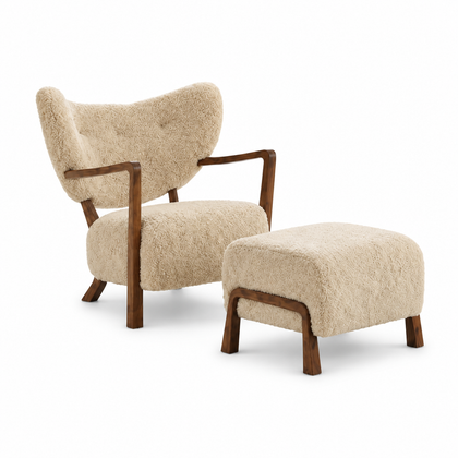 Aria Slate Armchair - white background