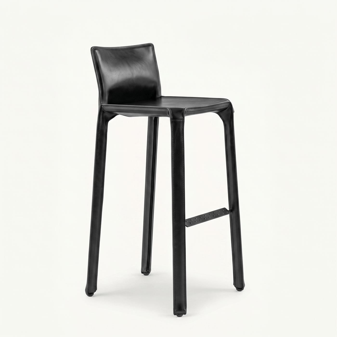 Wood Frame Bar Stool With Back