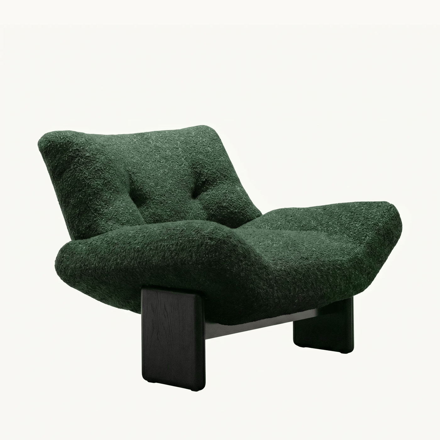 Oversized Boucle Lounge Chair