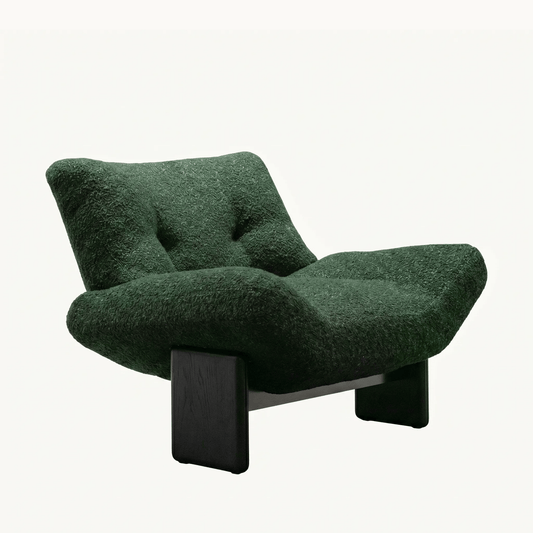 Oversized Boucle Lounge Chair