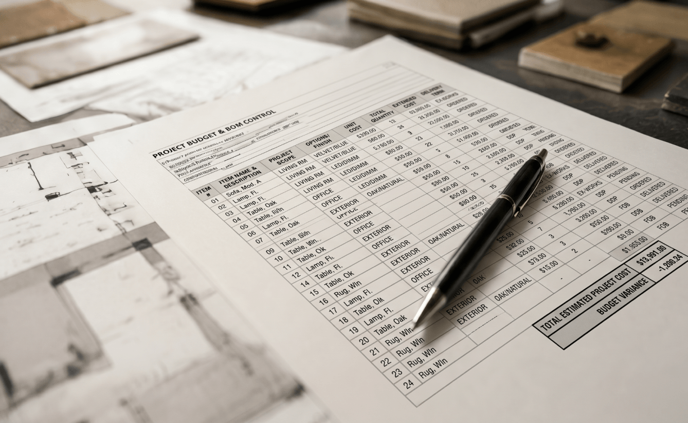 Clearer Budget and BOM Control