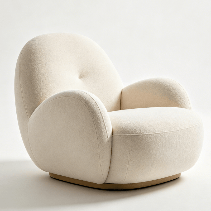 Curved Barrel Lounge Chairs
