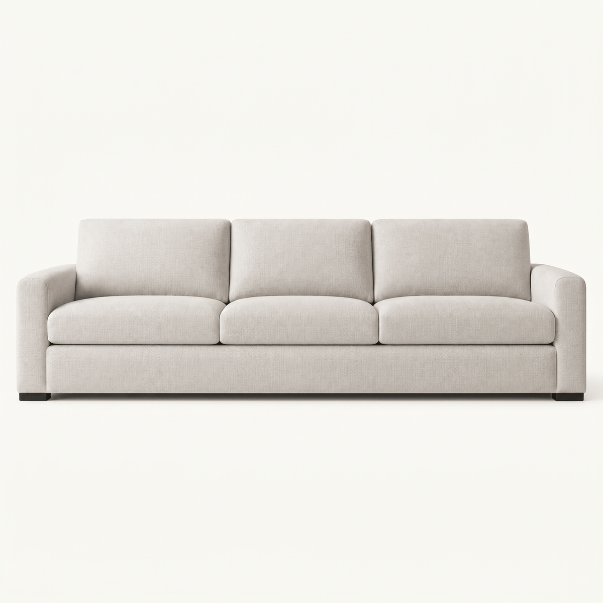 Contemporary Upholstered Three Cushion Sofa
