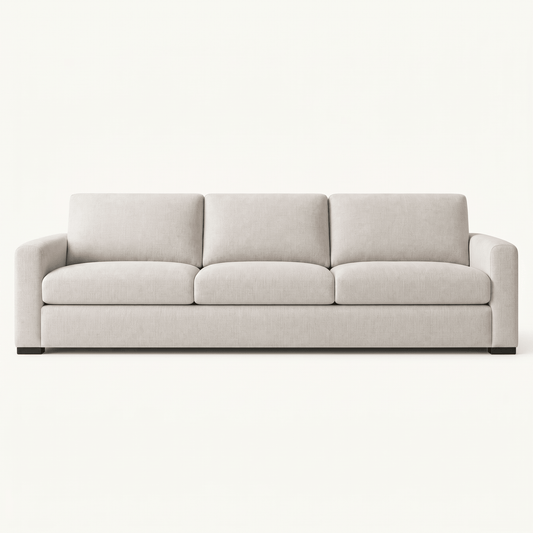 Contemporary Upholstered Three Cushion Sofa